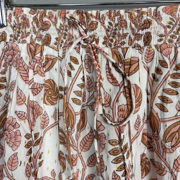 Tuckernuck Marea maxi skirt small NWT Floral India block print cotton pink boho - Picture 4 of 10